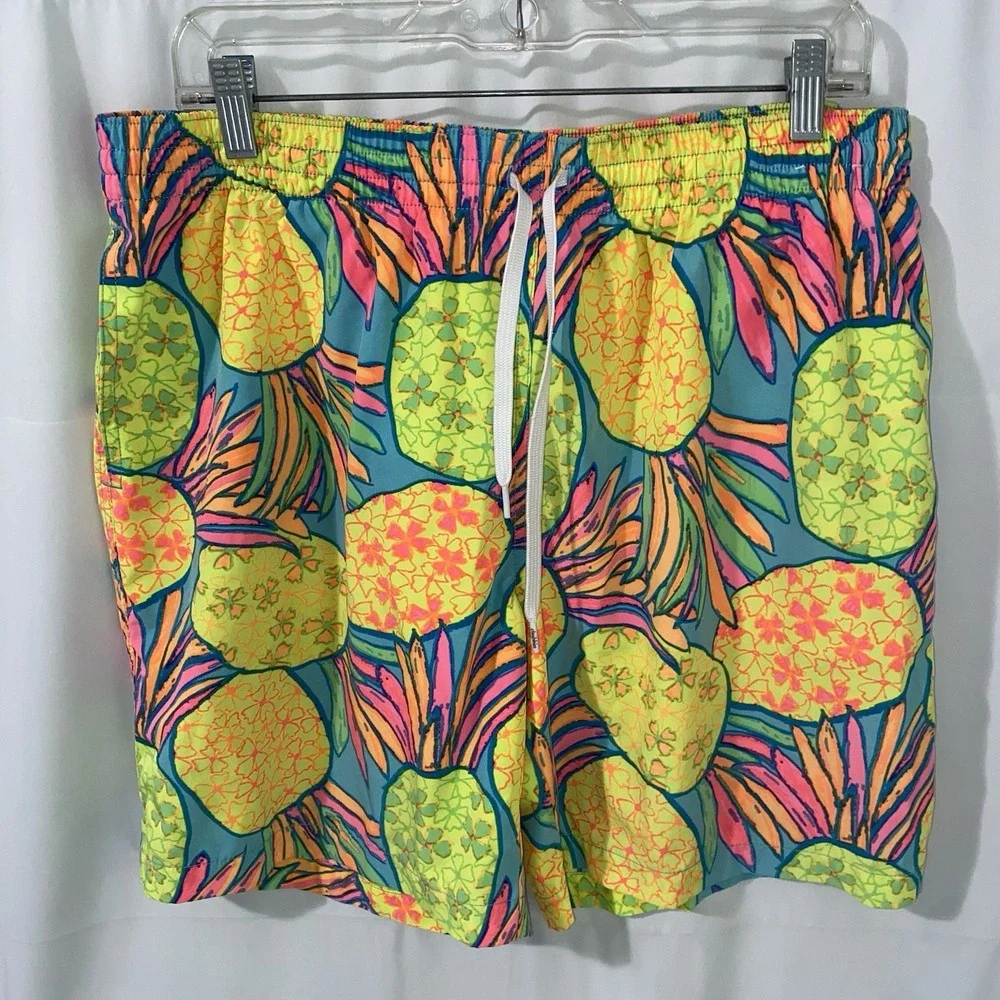 Men's Chubbies Neon Pineapples Mesh Lined 7